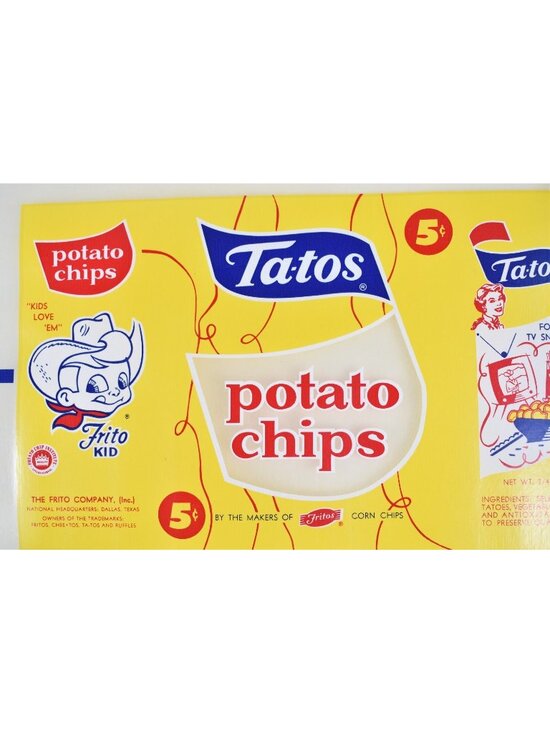 The Frito Company Other - Vintage 1940’s Frito Kid Ta-tos Potato Chips Wax Bag Pre-Frito-Lay New Old Stock